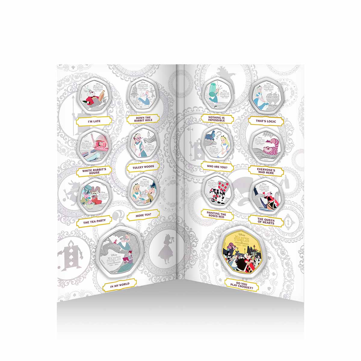 The Alice in Wonderland 70th Anniversary Coin Complete Collection - Image 17