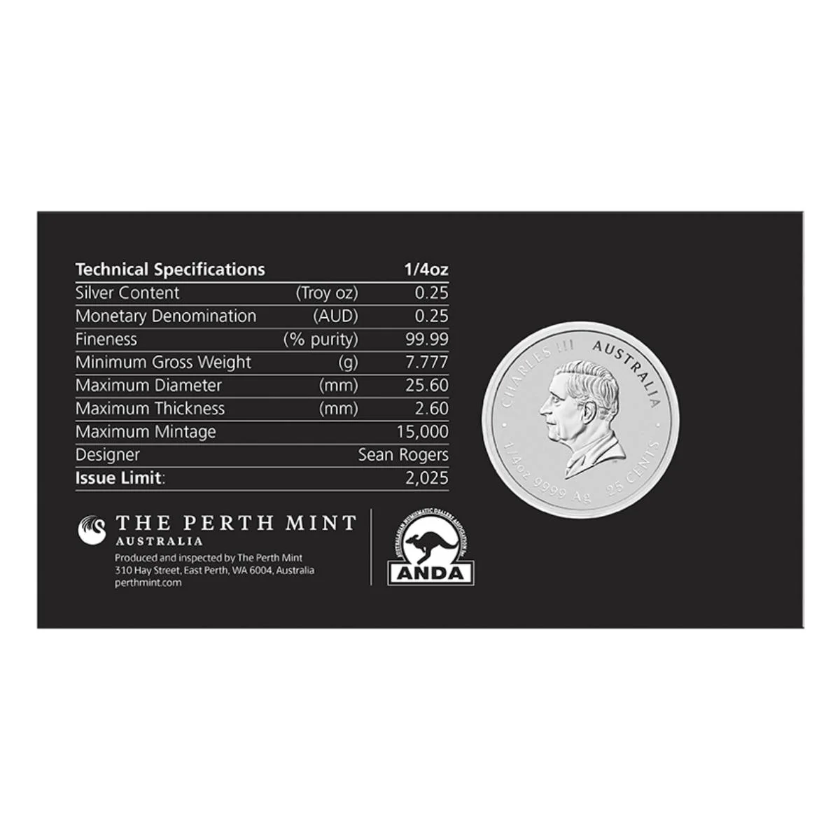 ANDA Sydney Money Expo 2025 25c Year of the Snake Silver Coloured 1/4oz Silver Brilliant Uncirculated Coin - Image 3