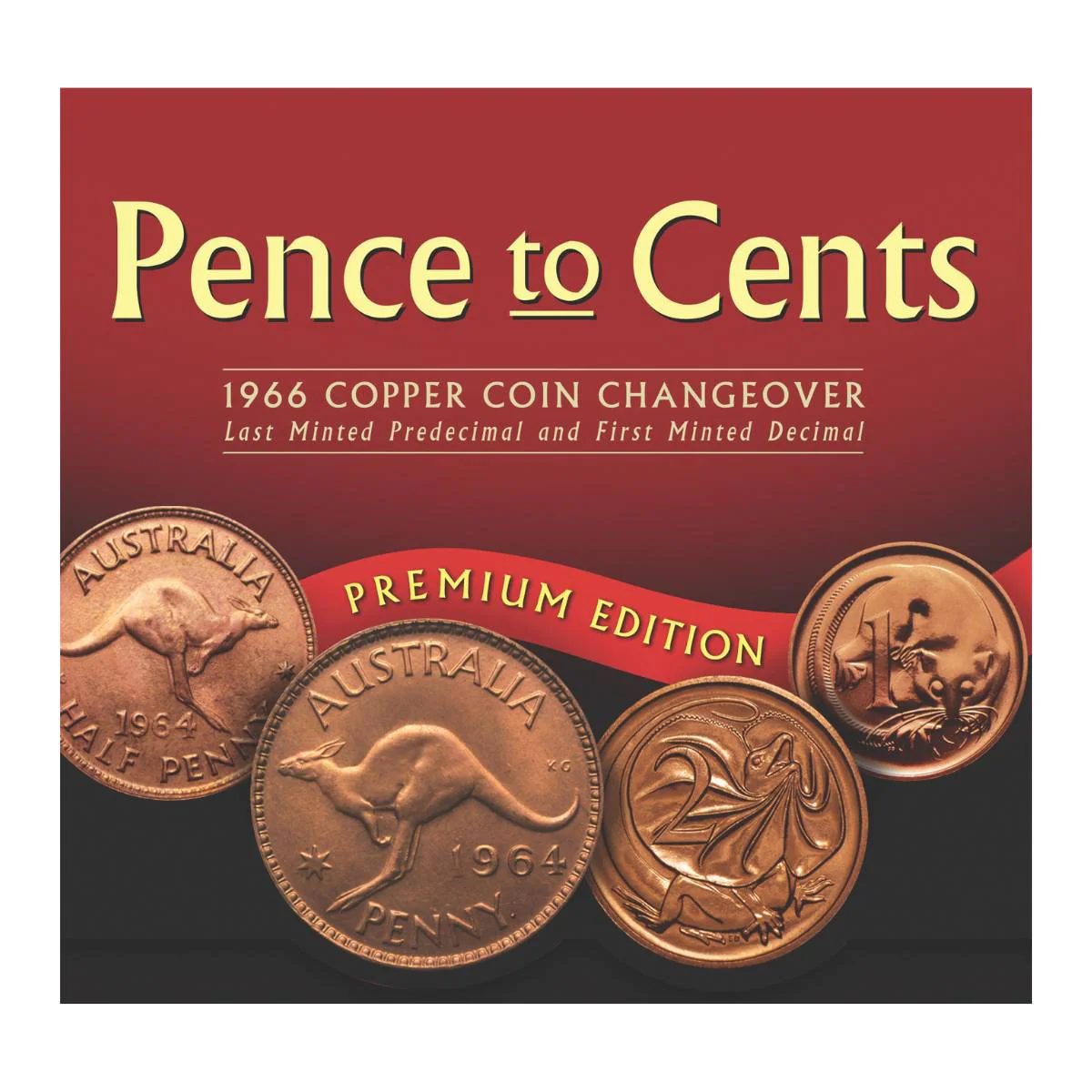Australia 1964 & 1966 Pence to Cents Premium Edition Very Fine-about Uncirculated - Image 4