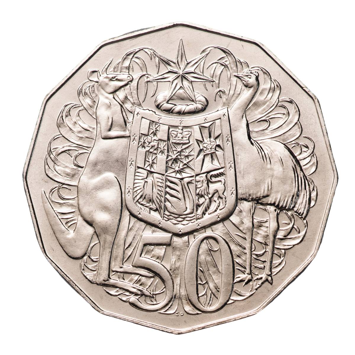 Australia 1990 50c Coat of Arms Cupro-Nickel Coin PCGS MS67 (Gem Uncirculated) - Image 3