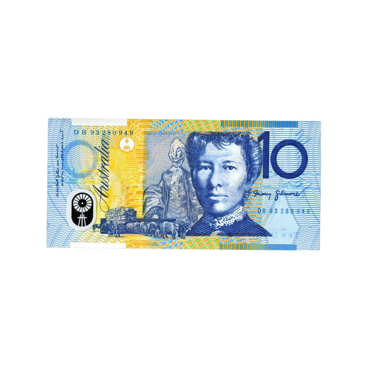 1993 $10 R316 Fraser/Evans offset print both sides Uncirculated