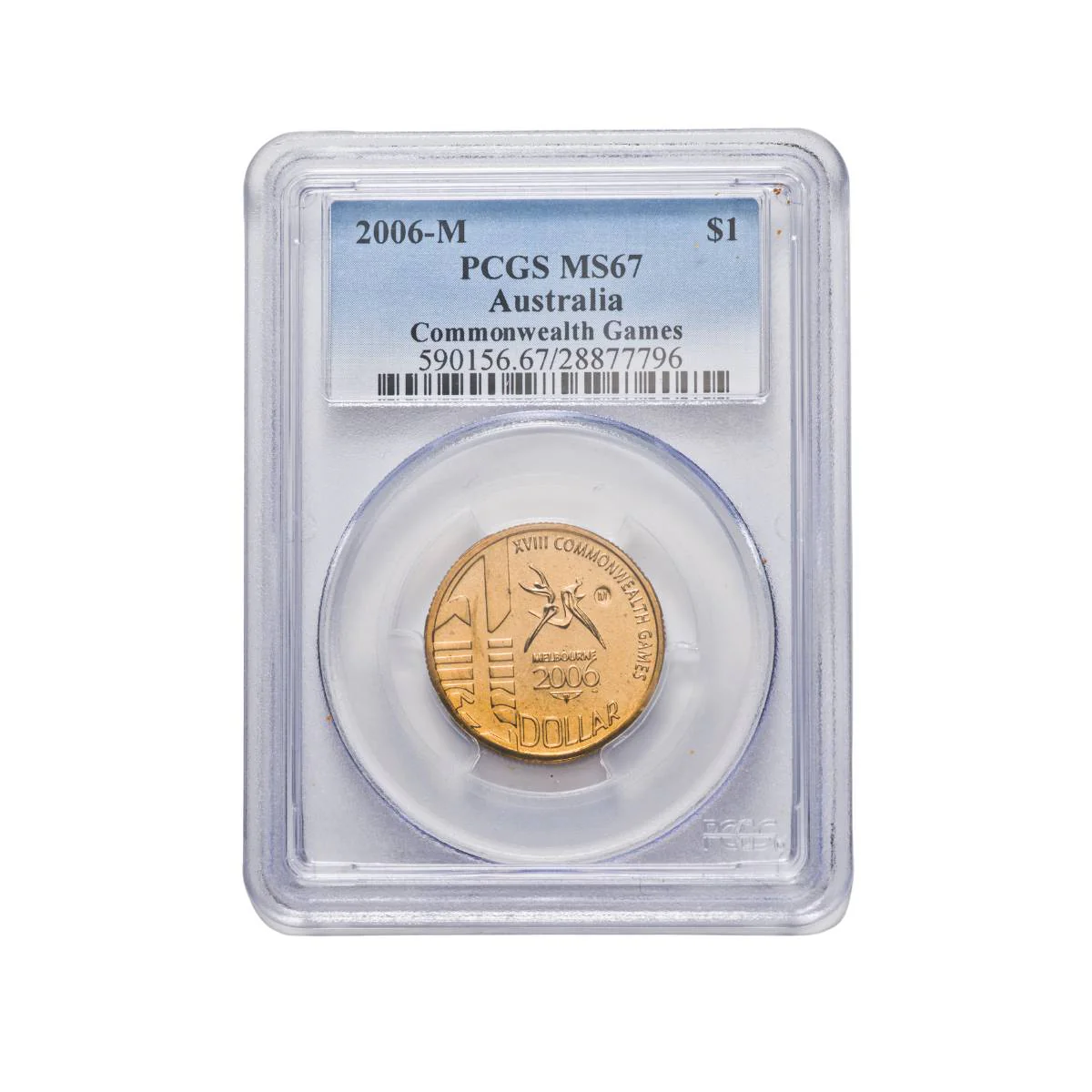 Australia 2006M Commonwealth Games $1 Aluminium-Bronze Coin PCGS MS67 (Gem Uncirculated)