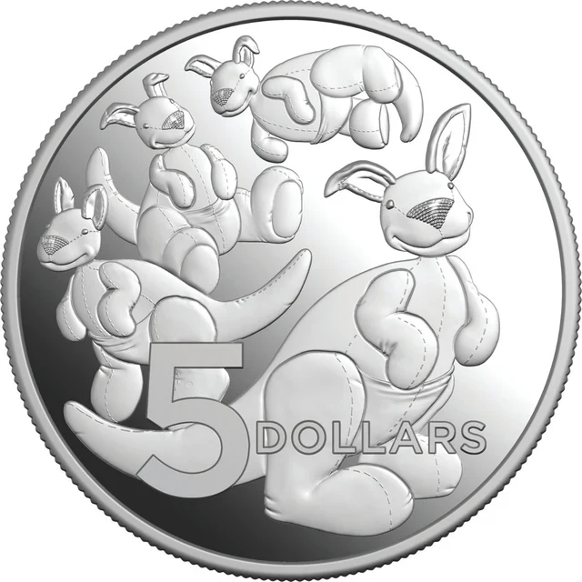 Australia 2024 Baby Mint Set + Toy Kangaroo 2024 $5 1oz Silver Proof Coin - Image 6