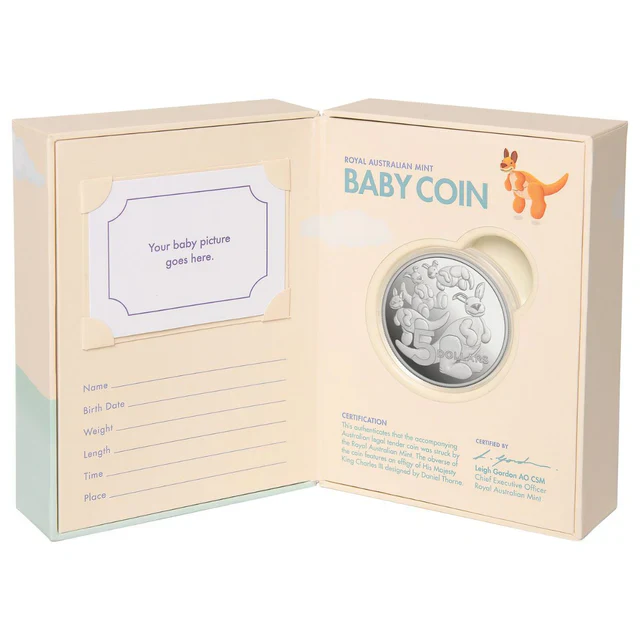 Australia 2024 Baby Mint Set + Toy Kangaroo 2024 $5 1oz Silver Proof Coin - Image 8