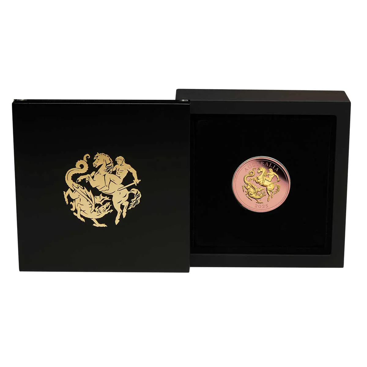Australia 2025 Reverse Gold-plated Five Sovereign Gold Proof Coin - Image 3