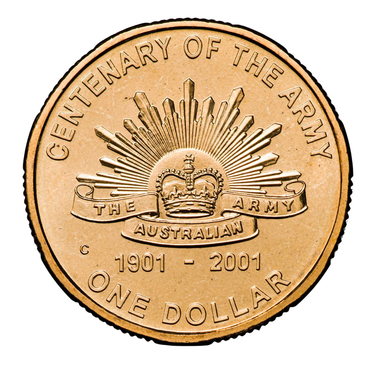 Australia Army, RAAF & Navy Anniversary 2001 $1 Alumium-Bronze Uncirculated 3-Coin Set - Image 4