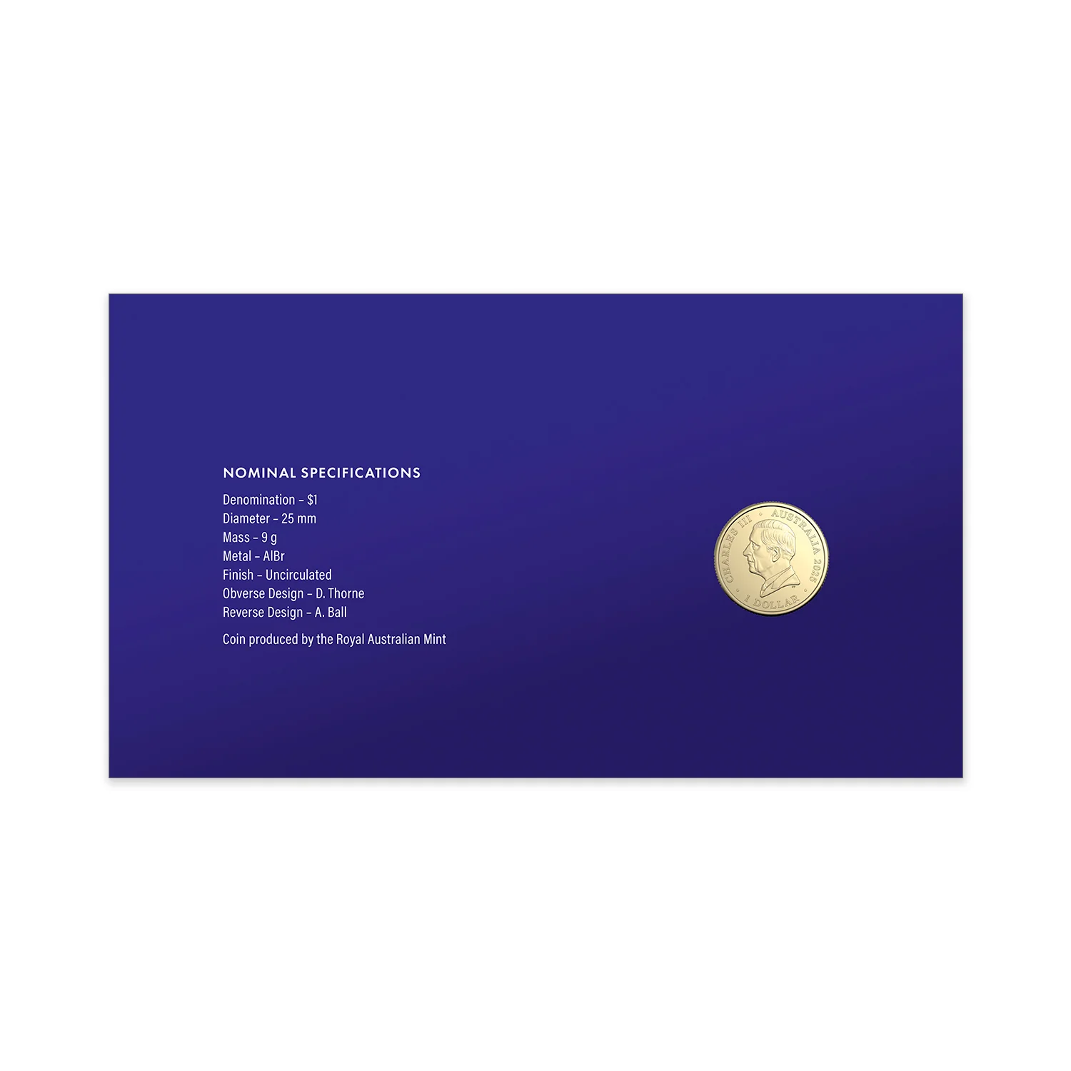 Australia Centenary of Royal Australian Corps of Signals 2025 $1 Stamp & Coin Cover - Image 3