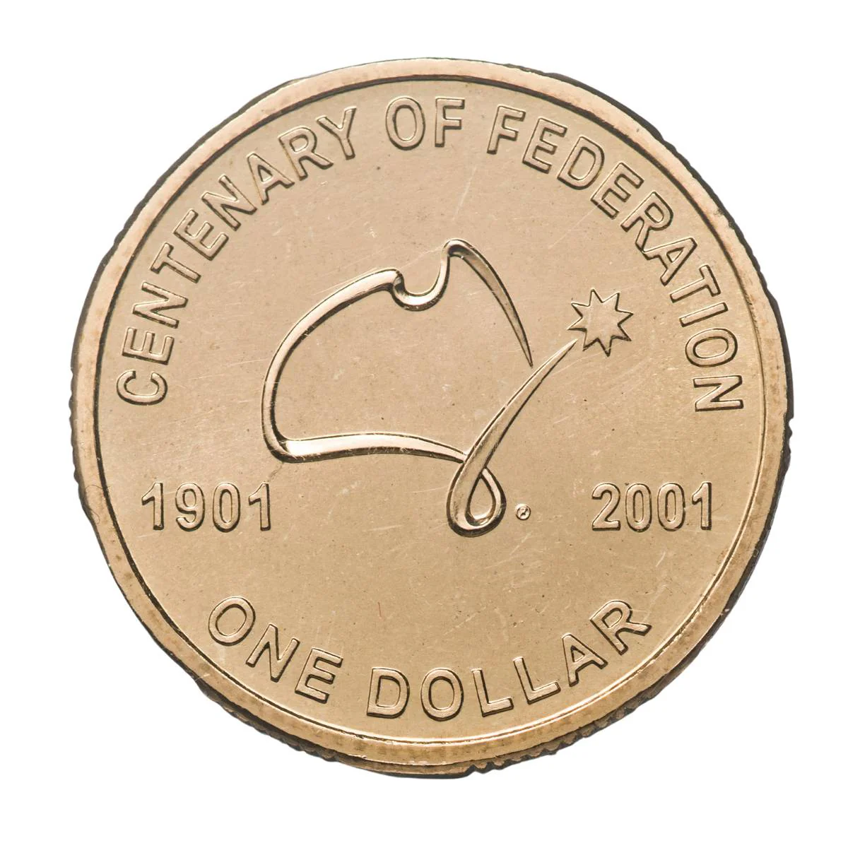Australia Federation Centenary 2001 $1 Aluminium-Bronze Coin PCGS MS67 (Gem Uncirculated) - Image 2