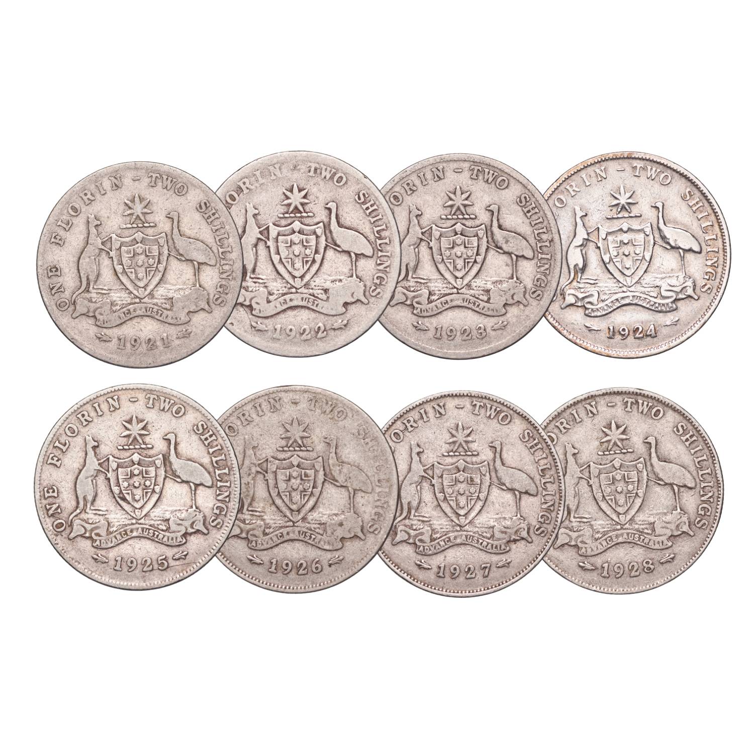 Australia George V 1921-29 Very Good-Fine 49-Coin Set - Image 2