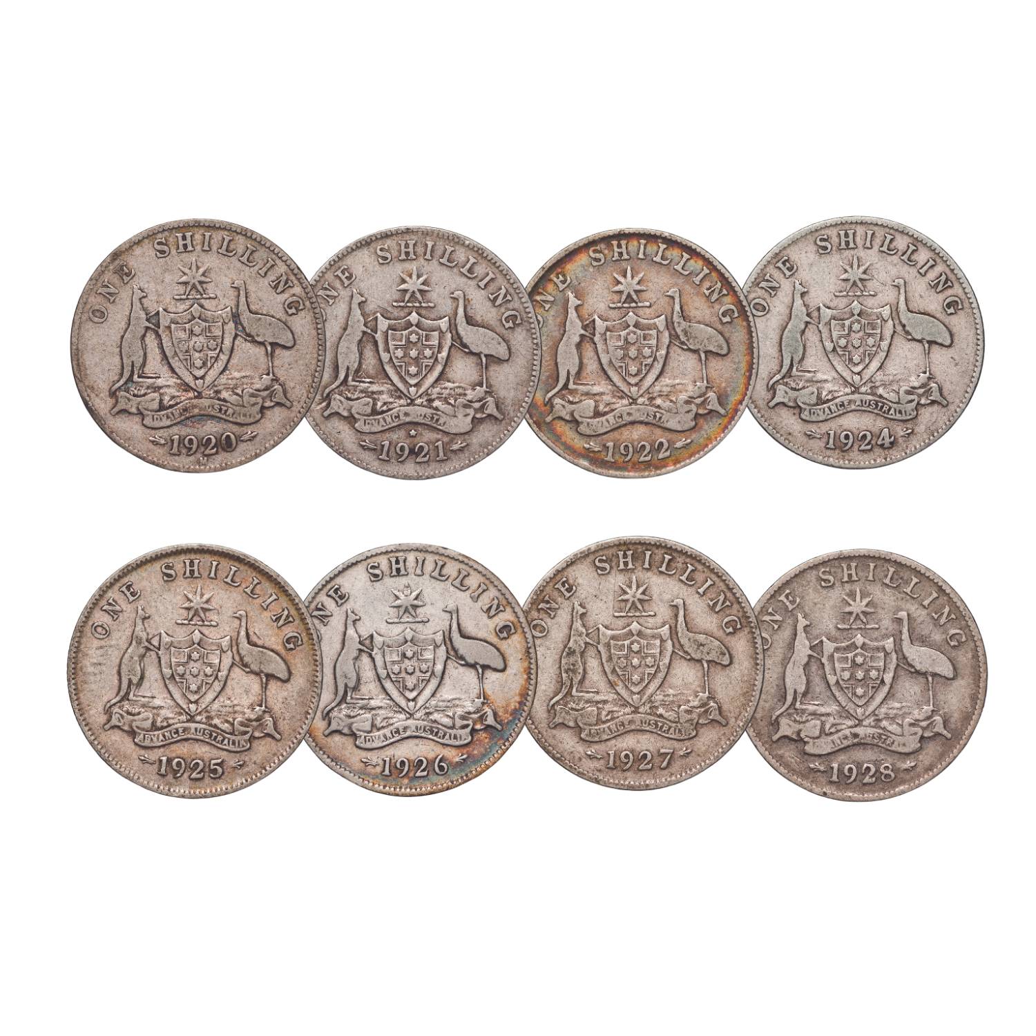 Australia George V 1921-29 Very Good-Fine 49-Coin Set - Image 4