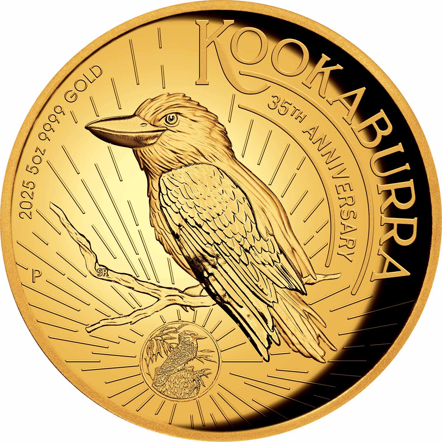 Australia Kookaburra 35th Anniversary 2025 $500 High Relief 5oz Gold Proof Coin - Image 3