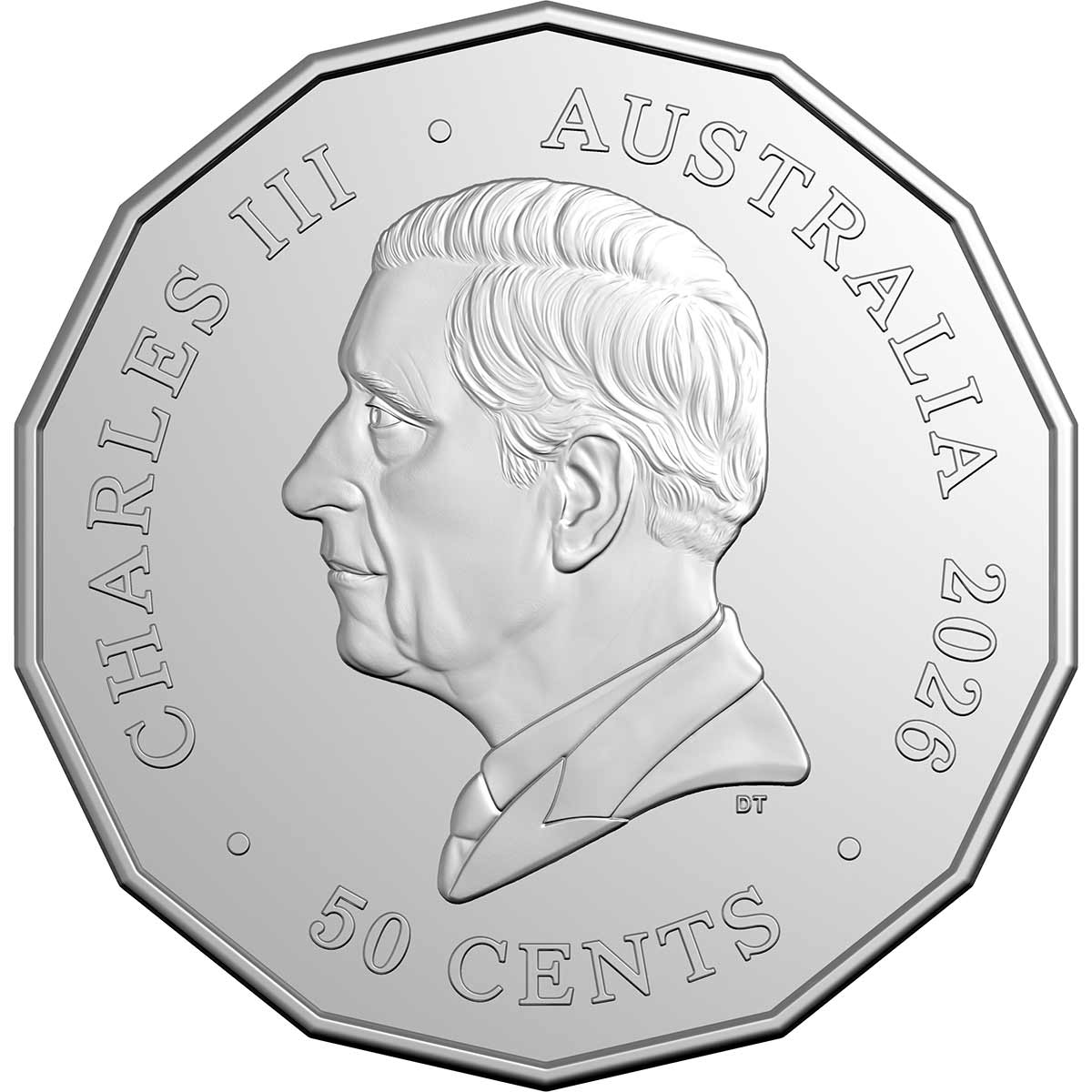 Australia Lunar Year of the Horse 2026 50c Tetradecagon Cupro-Nickel Uncirculated Coin - Image 3