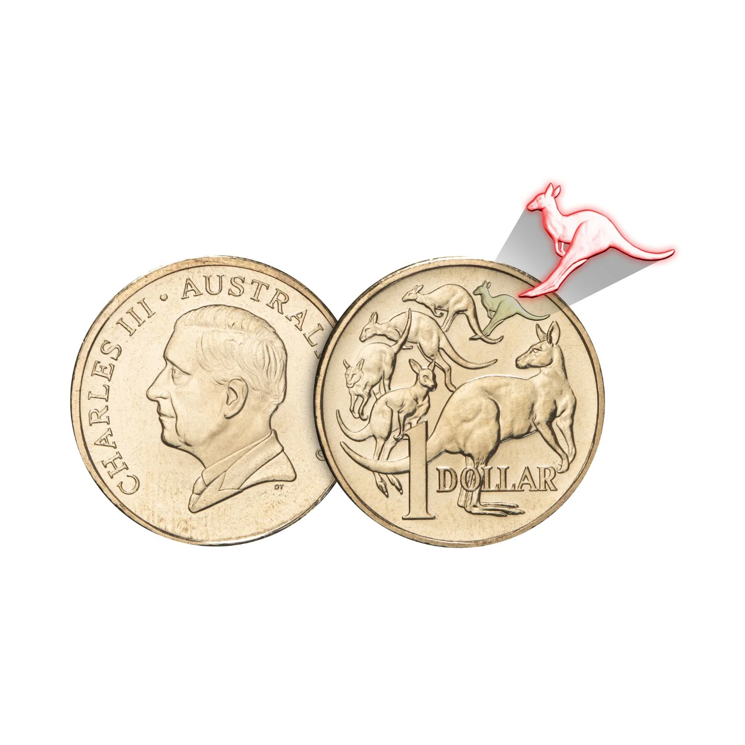 Australia Mob of Six Roos 2026 $1 Aluminium-Bronze Uncirculated Coin Pack - Image 5