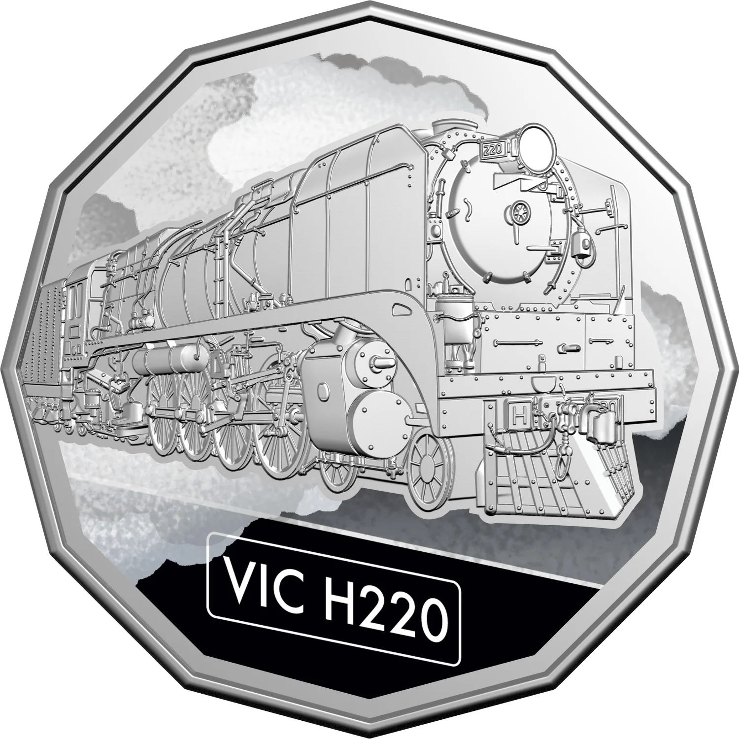 Australia Steam Giants 2025 50c Colour Cupro-Nickel Uncirculated 7-Coin Set - Image 3