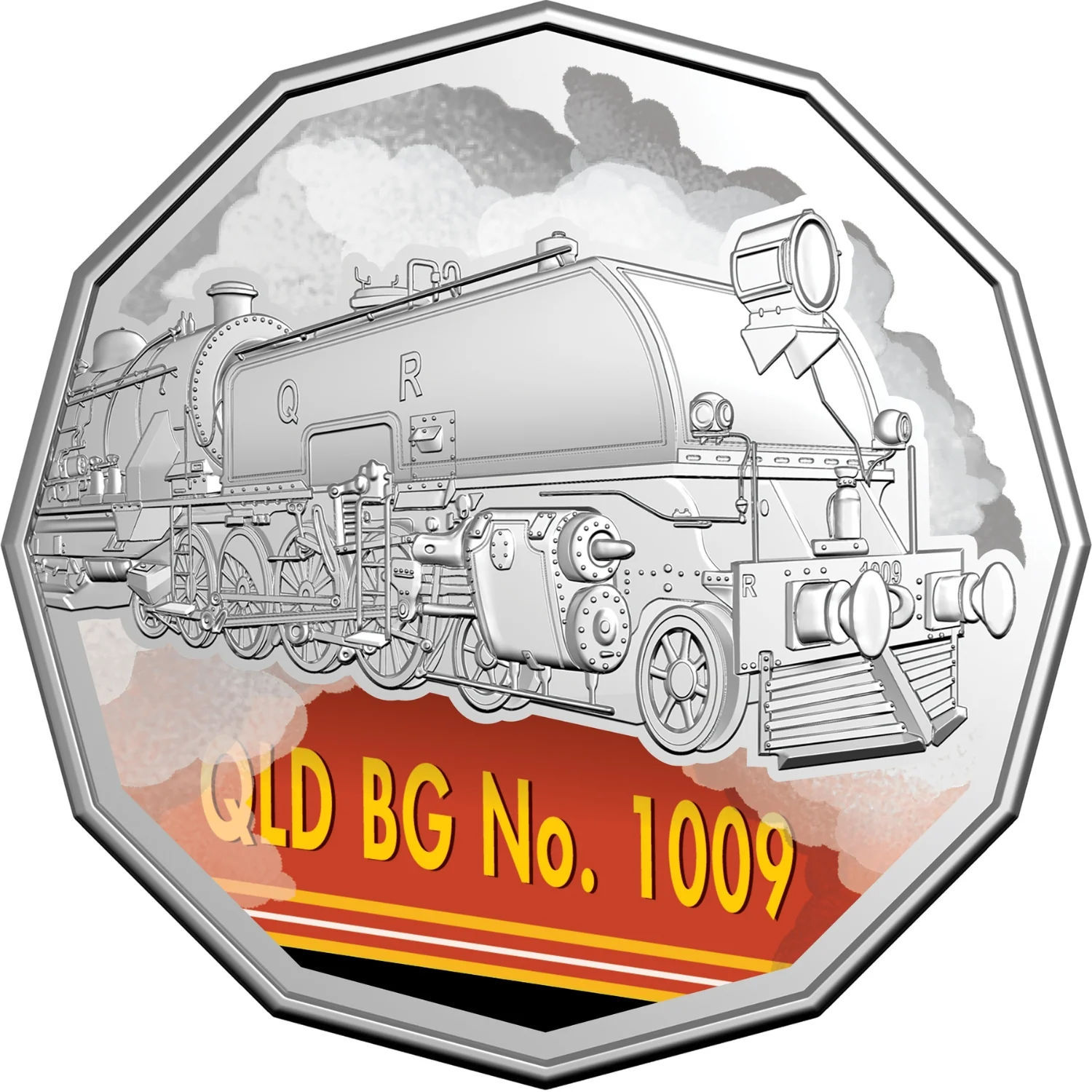 Australia Steam Giants 2025 50c Colour Cupro-Nickel Uncirculated 7-Coin Set - Image 6