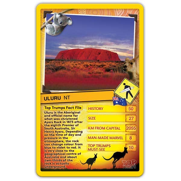 Australia - Top 30 Things to See Top Trumps Game - Image 2