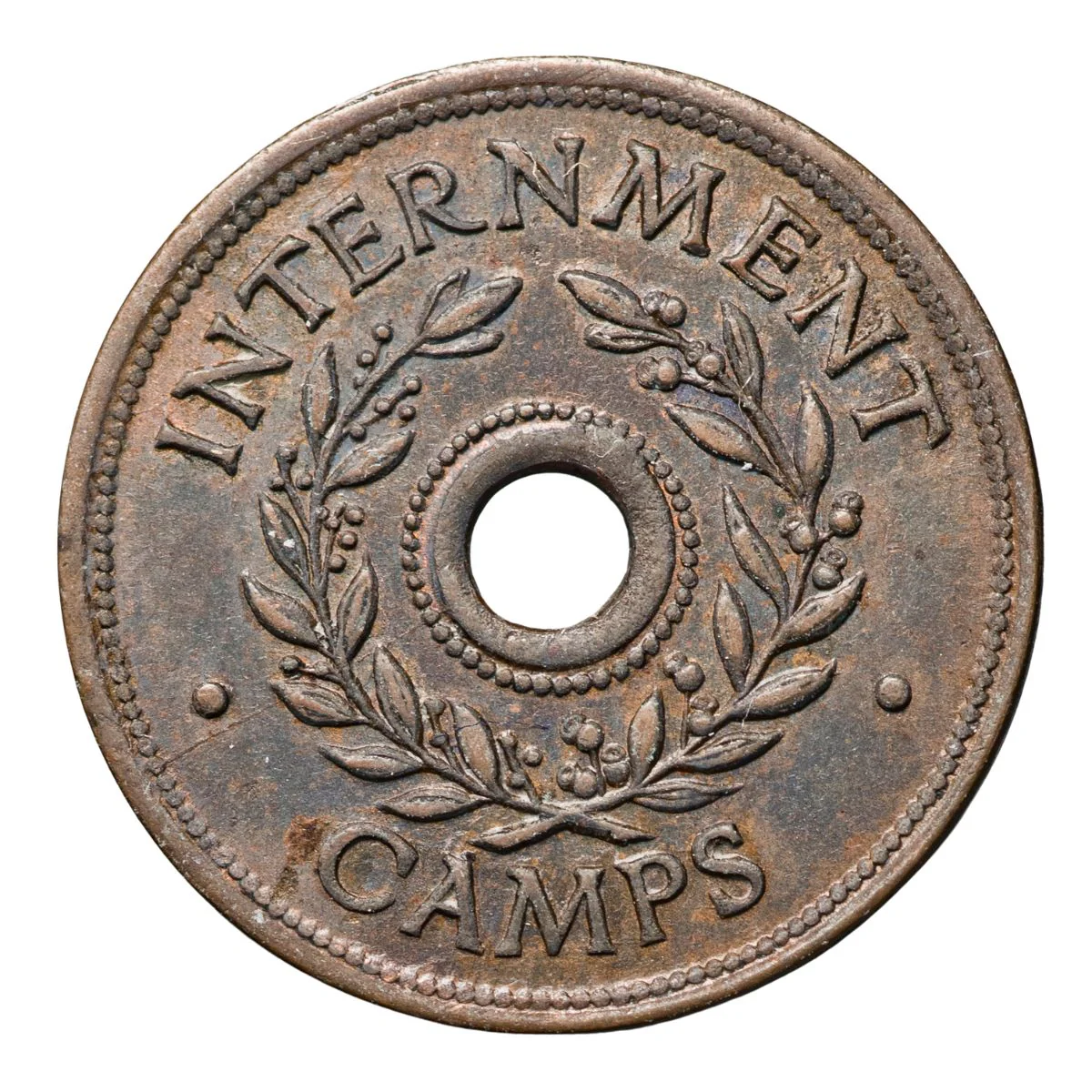 Australia WWII Internment Camp Shilling Token about Uncirculated