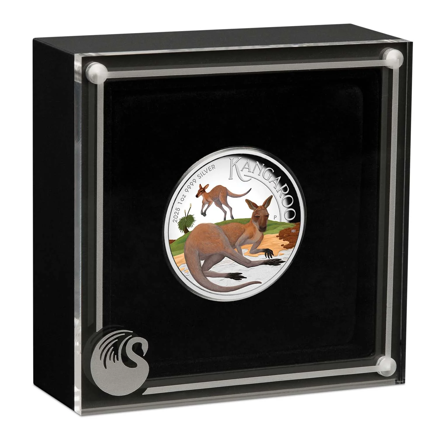 Australia Kangaroo 2025 $1 Colour High Relief 1oz Silver Proof Coin - Image 3