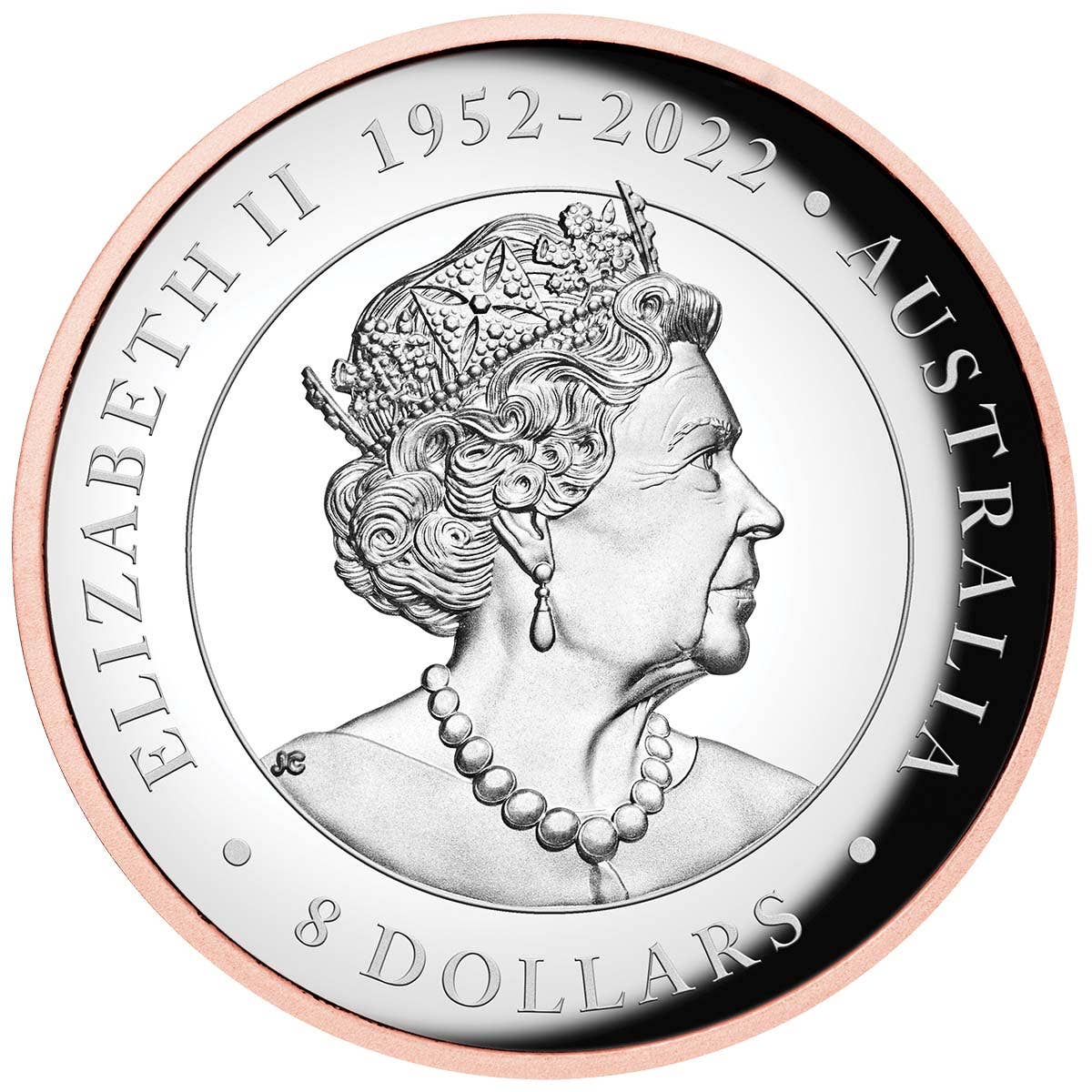 Australian Koala 2023 $8 Rose Gold-plated 5oz Silver Coin - Image 2