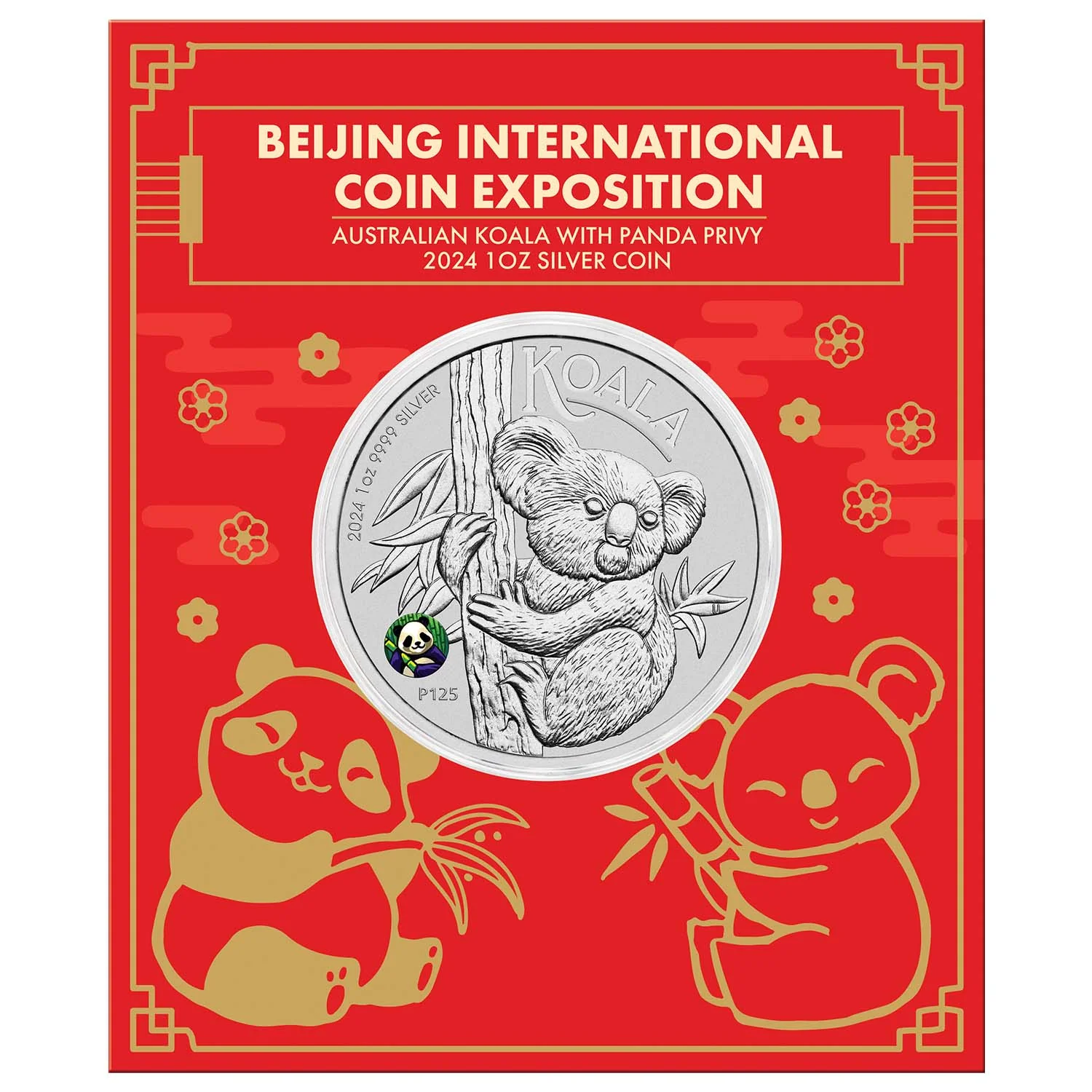 Australia Koala 2024 Panda Privy 1oz Silver Brilliant Uncirculated Coin - Image 3