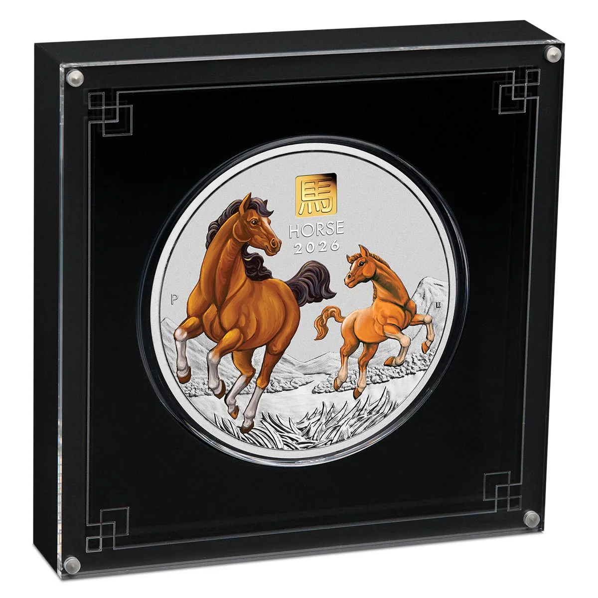 Australia Lunar Year of the Horse 2026 $30 Colour Gold Privymark Kilo Silver Uncirculated Coin - Image 3