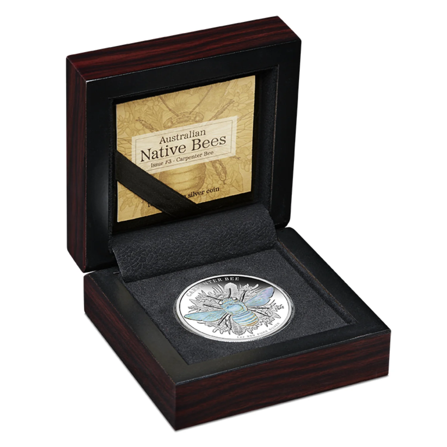 Australian Native Bees 2026 $2 Carpenter Bee Hologram 1oz Silver Proof Coin - Image 3