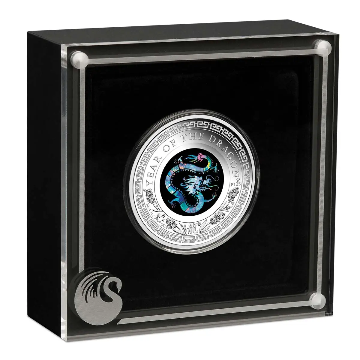Australian Opal 2024 $1 Year of the Dragon 1oz Silver Proof Coin - Image 3