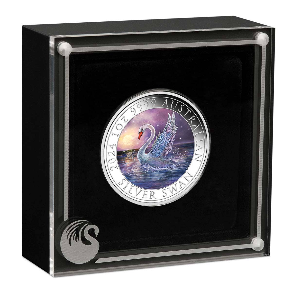 Australian Swan 2024 $1 1oz Coloured Silver Coin - Image 3