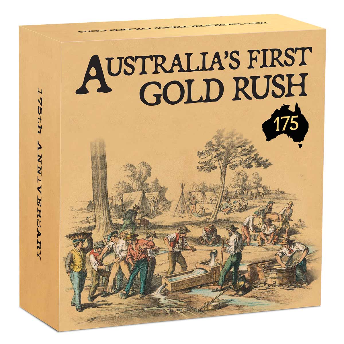 Australia First Gold Rush 175th Anniversary 2026 $1 Gold-plated 1oz Silver Proof Coin - Image 5