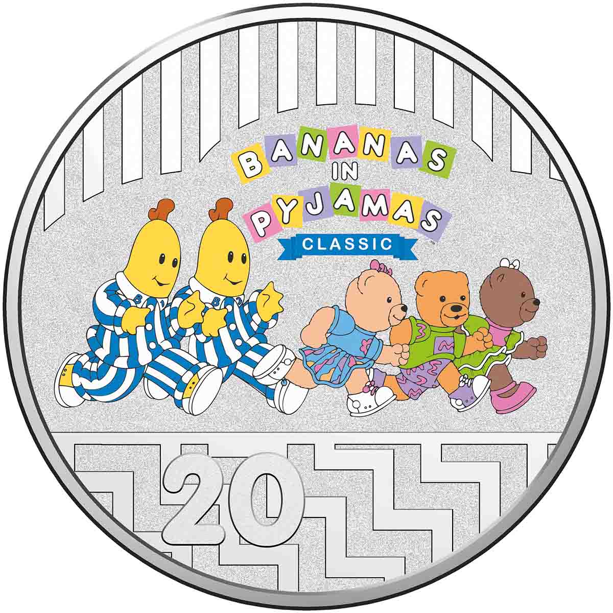 Bananas in Pyjamas 2017 20c & 5c Uncirculated Coin Pair - Image 2