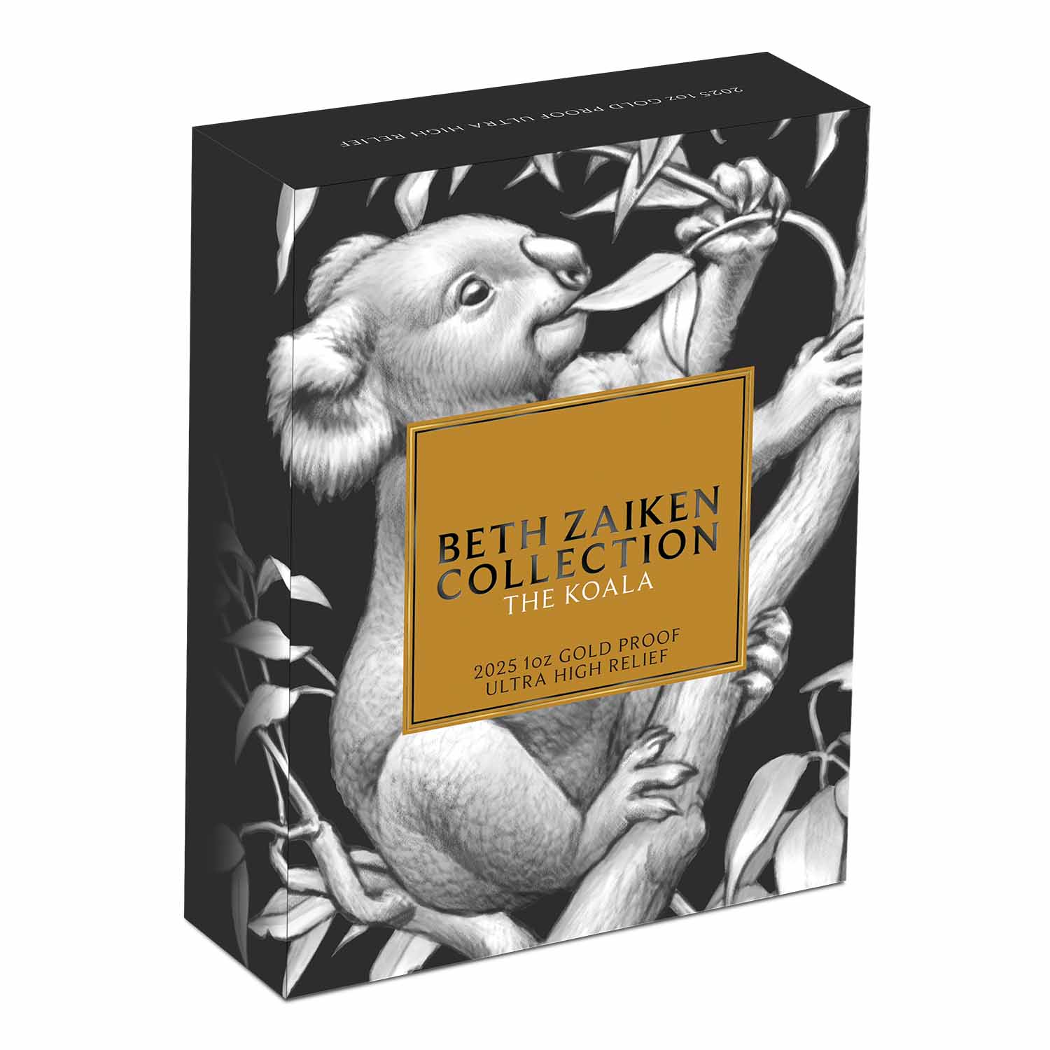 Australia Beth Zaiken Collection 2025 $100 Koala Ultra High Relief 1oz Gold Proof Coin - Image 4