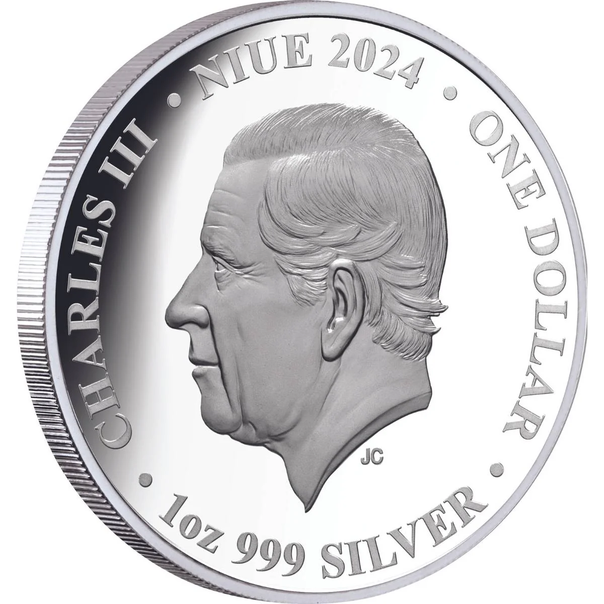 Big Foot 2024 $1 Colour 1oz Silver Proof Coin - Image 2