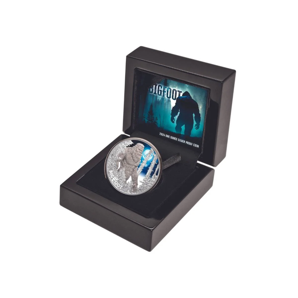 Big Foot 2024 $1 Colour 1oz Silver Proof Coin - Image 3