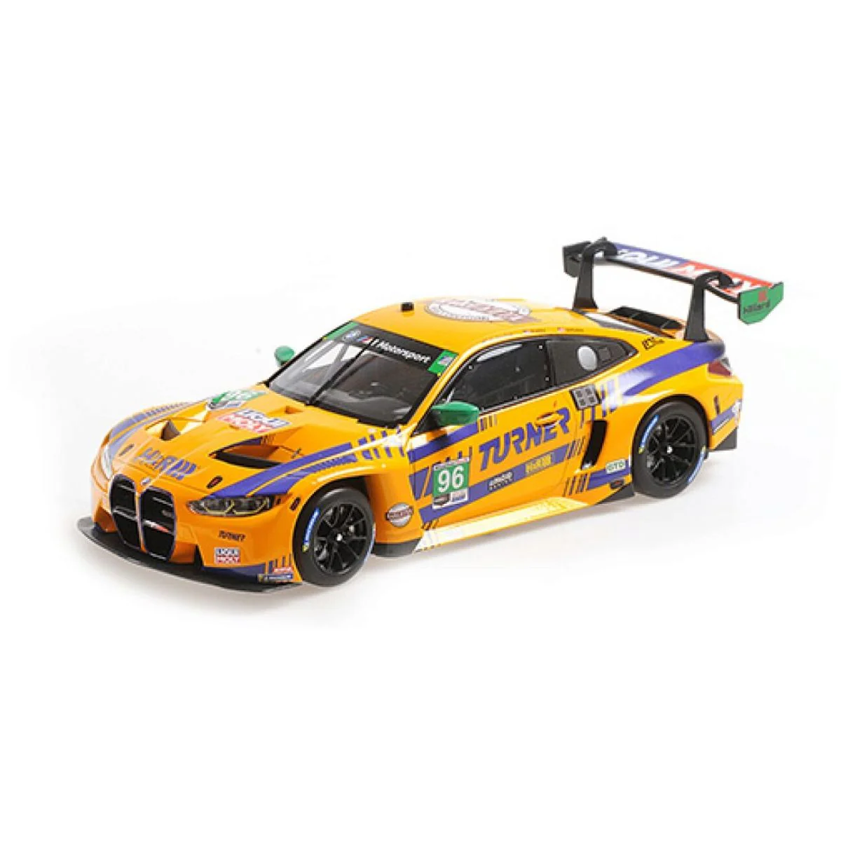 BMW M4 GT3 GTD - TURNER MOTORSPORT - FOLEY / AUBERLEN / DINAN - IMSA 2022 - 1:18 Scale Diecast Model Car