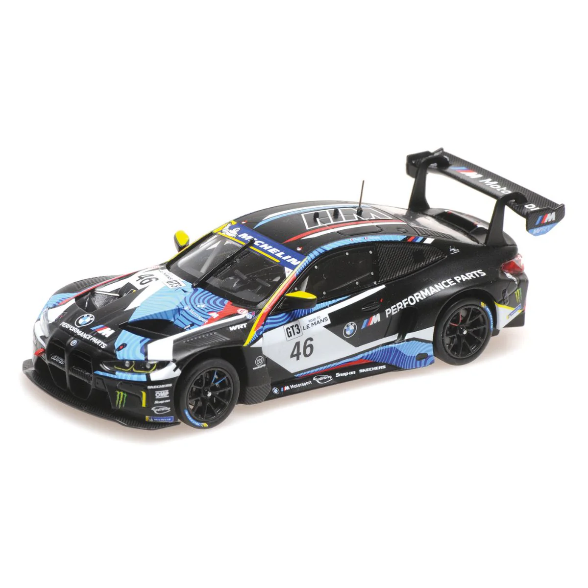 BMW M4 GT3 – TEAM WRT - V.ROSSI / J. POLICAND - WINNER ROAD TO LE MANS 2023 - 1:43 Scale Diecast Model Car