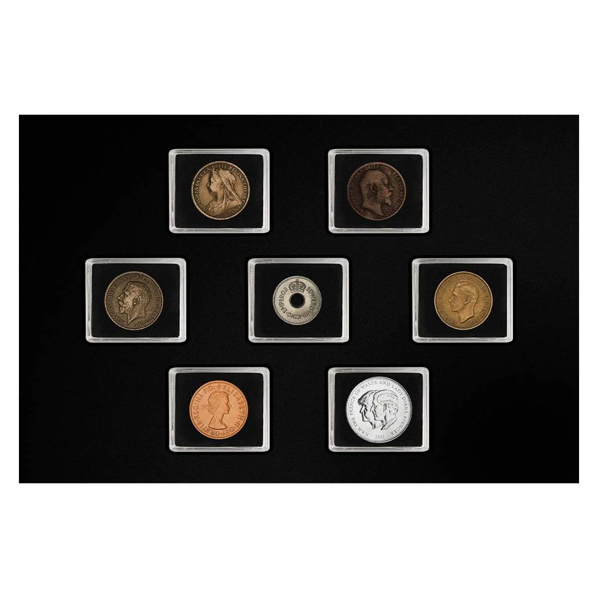 British Monarchs Royal Portraits 7-Coin Set VF-Unc - Image 14