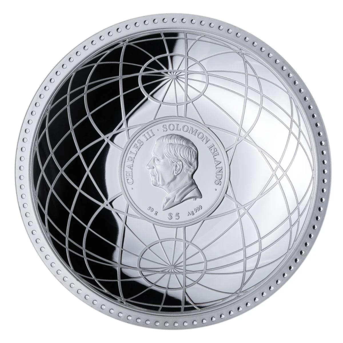 Bullion Giants 2025 $5 Curved Gold-plated Silver Prooflike Coin - Image 2