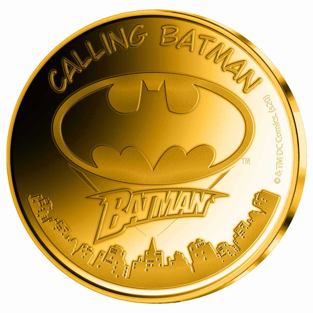 Calling Batman Gold Medallion - Image 2