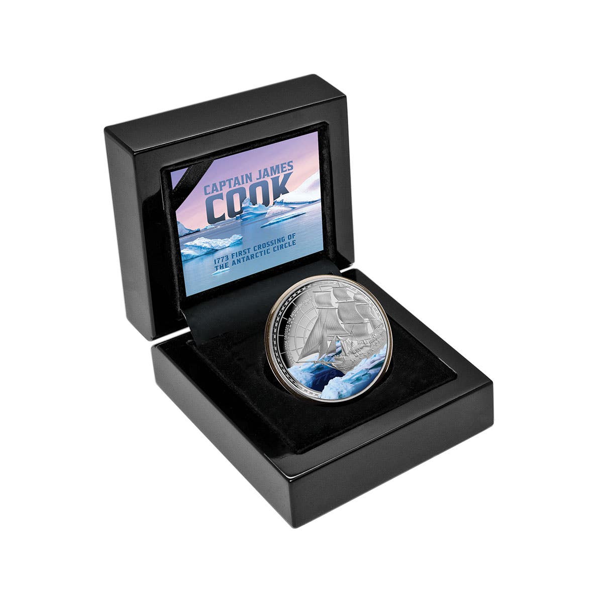 Captain James Cook 2023 $1 First Antarctic Crossing 250th Anniversary 1oz Silver Proof Coin - Image 5