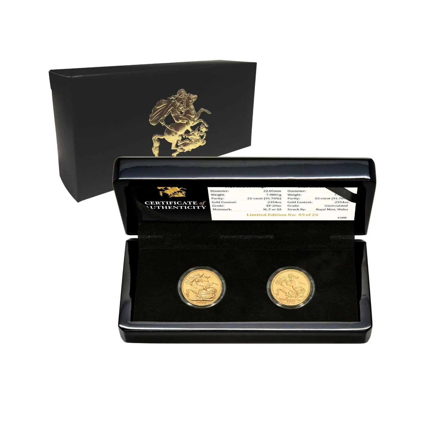Centenary of the Birth of Queen Elizabeth II 1926-2026 Gold Sovereign Pair - Image 9
