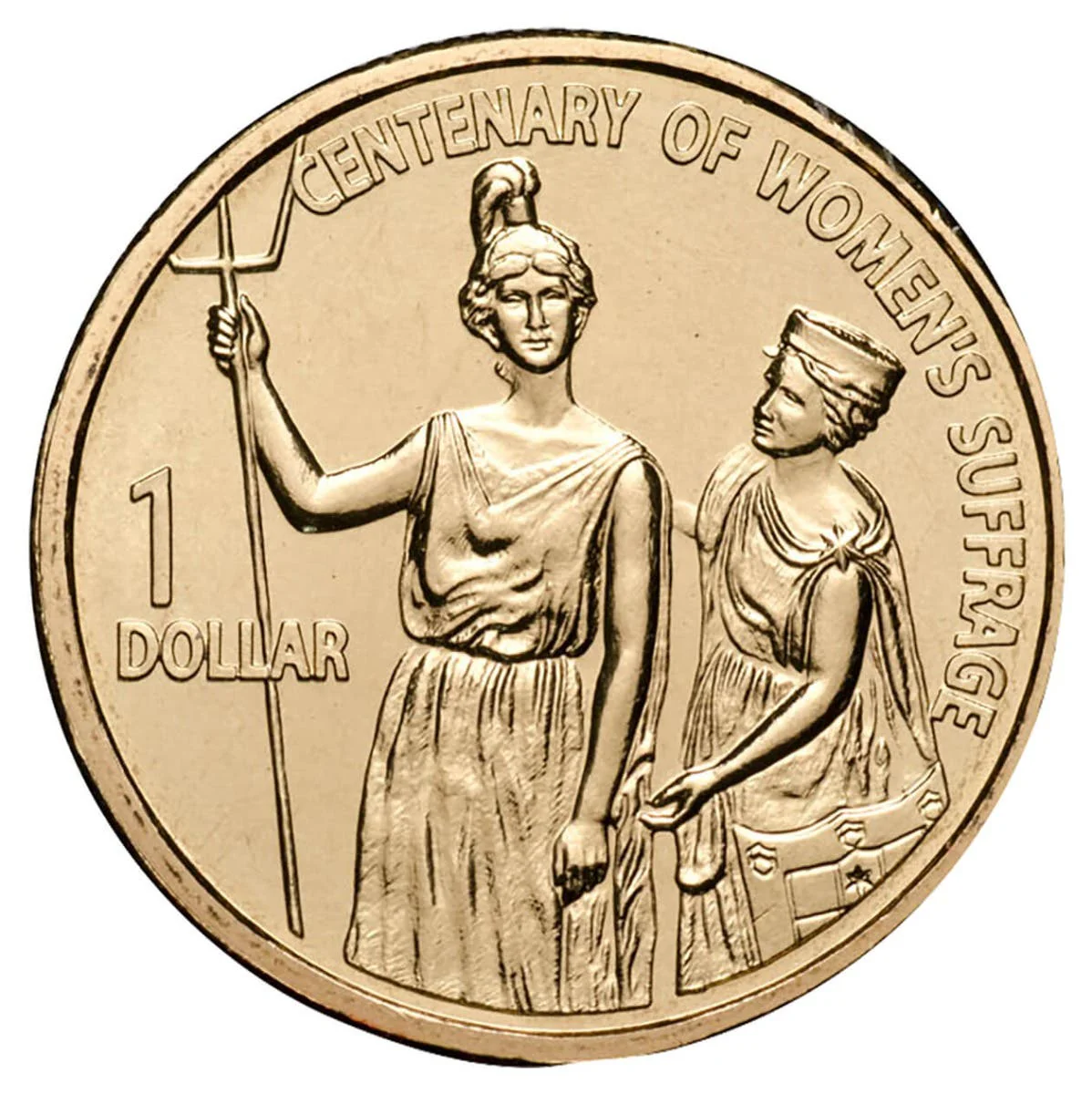 Australia Centenary of Women's Suffrage 2003 $1 Aluminium-Bronze Coin Pack - Image 3