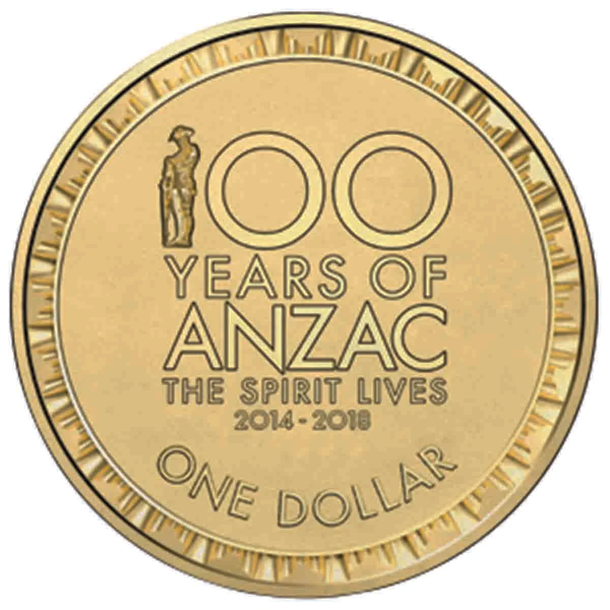 Centenary of WWI 2014 $1 Spirit Lives Al-Br Coin Pack - Image 3