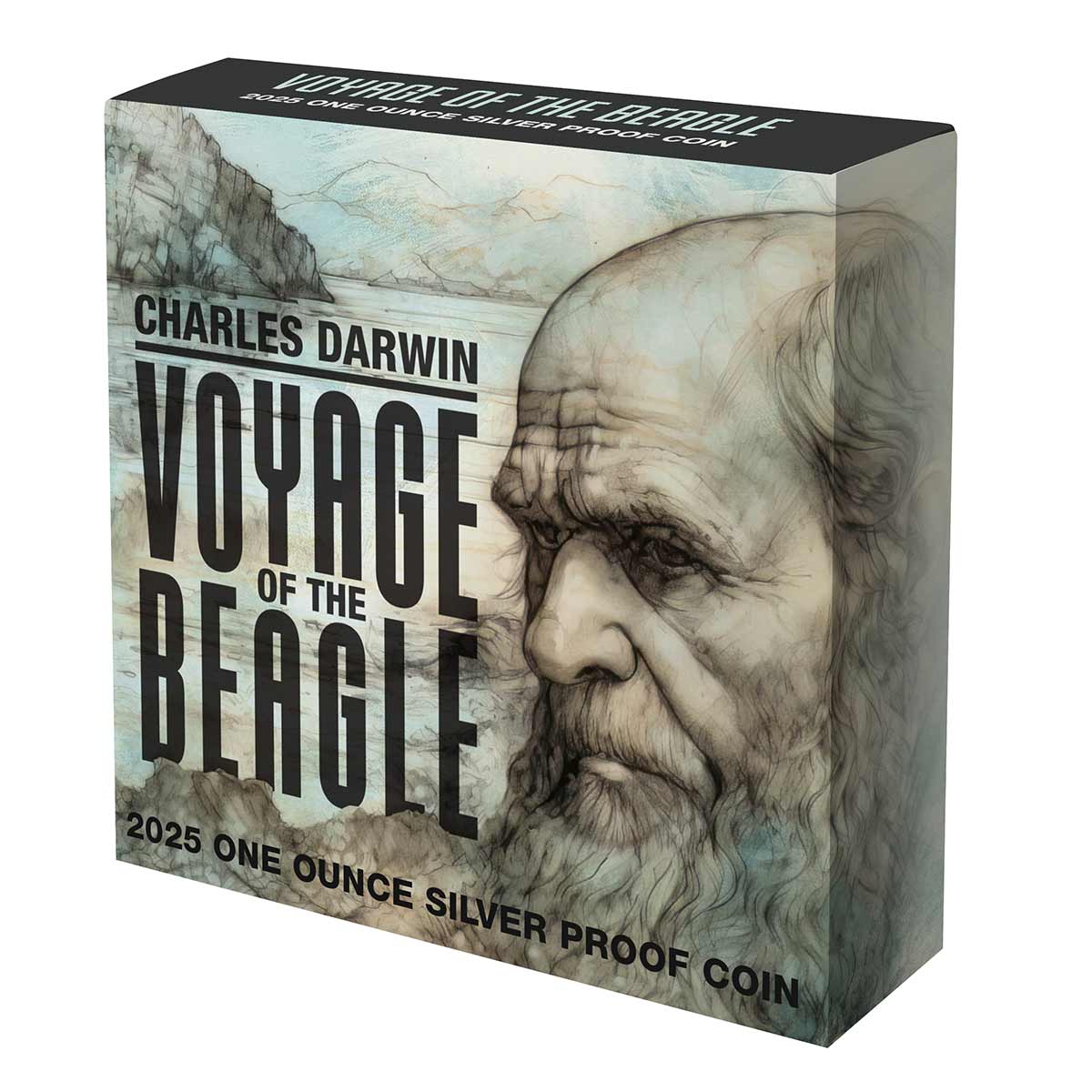 Charles Darwin & the Voyage of HMS Beagle 2025 $1 1oz Silver Proof Coin - Image 6