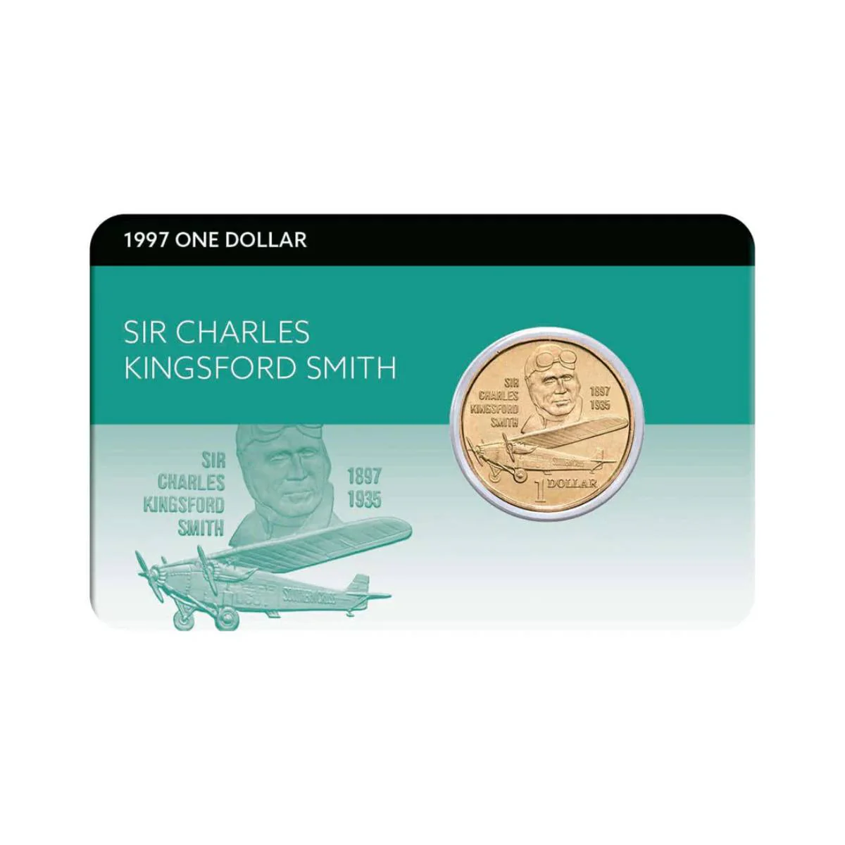 Charles Kingsford Smith 1997 $1 Large Portrait Al-Br Coin Pack