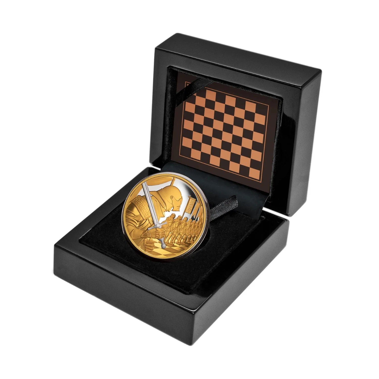 Chess Pawn 2026 $100 Platinum-plated 1oz Gold Proof Coin - Image 3