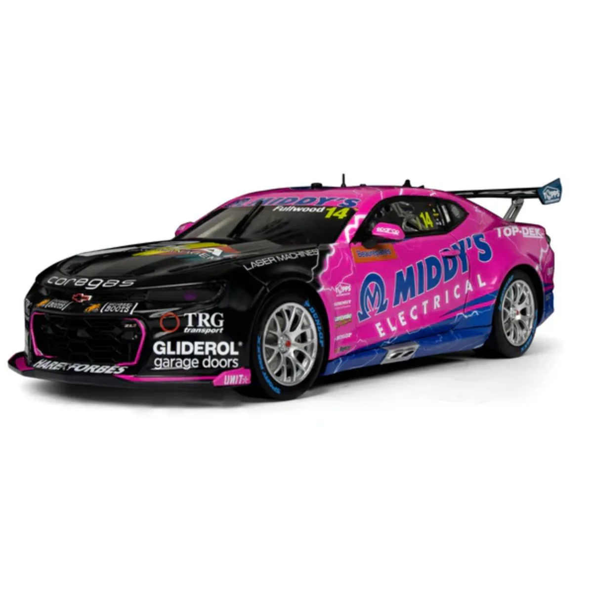CHEVROLET CAMARO - BJR - FULLWOOD / FIORE #14 - 2023 Bathurst 1000 - 1:18 Scale Diecast Model Car