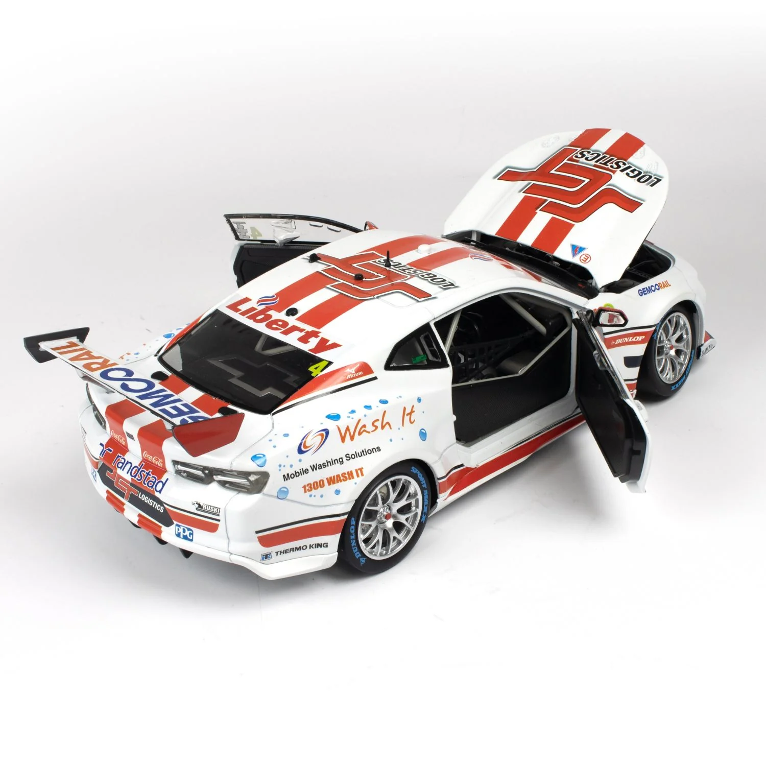 CHEVROLET CAMARO GEN3 ZL1 - BJR - SMITH #4 - 2023 Beaurepaires Melbourne 400 - Race 4 - 1:18 Scale Diecast Model Car - Image 12