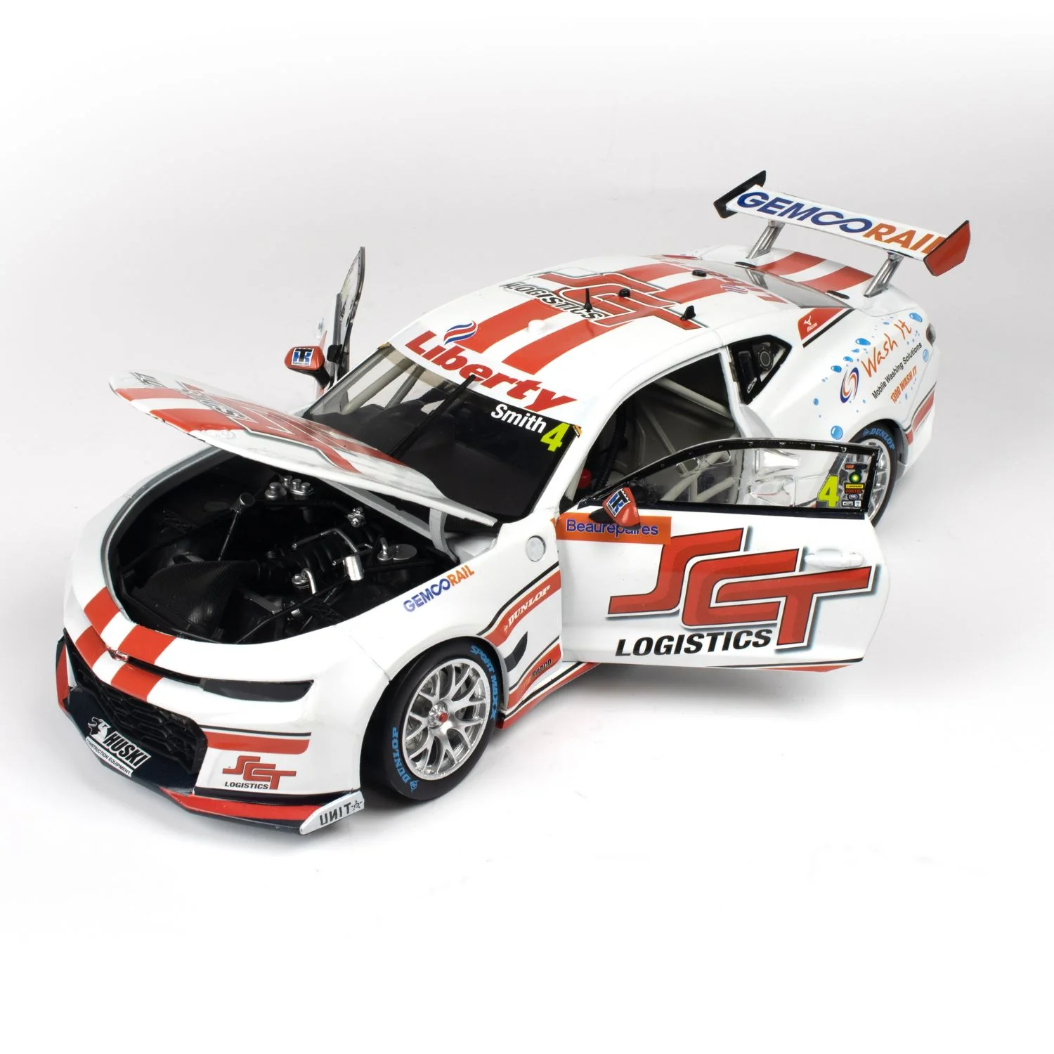 CHEVROLET CAMARO GEN3 ZL1 - BJR - SMITH #4 - 2023 Beaurepaires Melbourne 400 - Race 4 - 1:18 Scale Diecast Model Car - Image 2