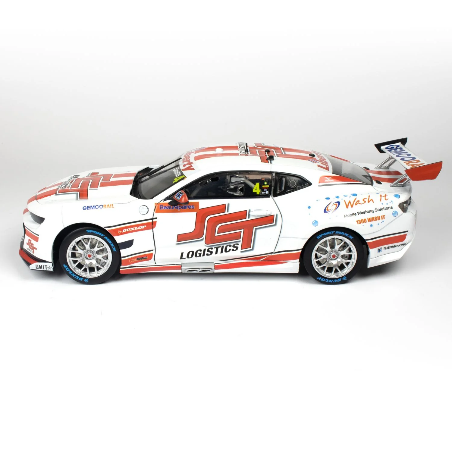 CHEVROLET CAMARO GEN3 ZL1 - BJR - SMITH #4 - 2023 Beaurepaires Melbourne 400 - Race 4 - 1:18 Scale Diecast Model Car - Image 5