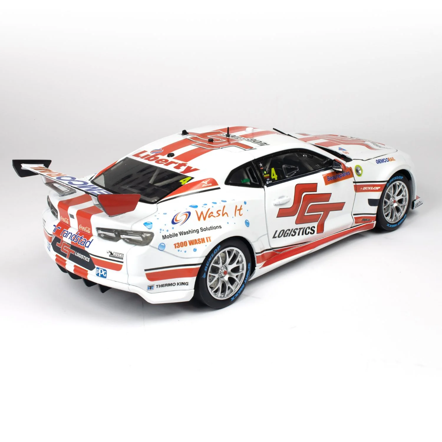 CHEVROLET CAMARO GEN3 ZL1 - BJR - SMITH #4 - 2023 Beaurepaires Melbourne 400 - Race 4 - 1:18 Scale Diecast Model Car - Image 7